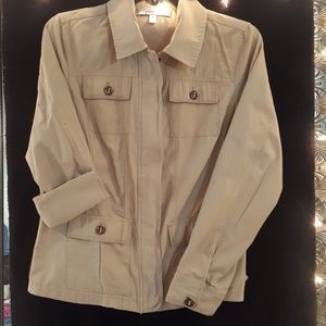 KHAKI LIGHT WEIGHT UTILITY COAT